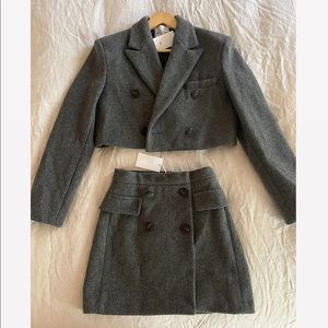 The Frankie Shop Grey Tweed set